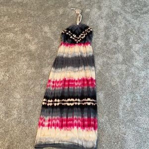 Venus tie dye halter dress